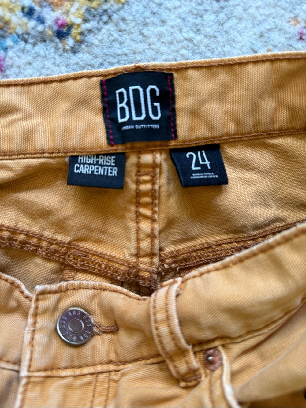 High rise women jeans. orange/ brown size 24 BDG